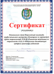 Сертификат участника регионального этапа Всероссийской олимпиады